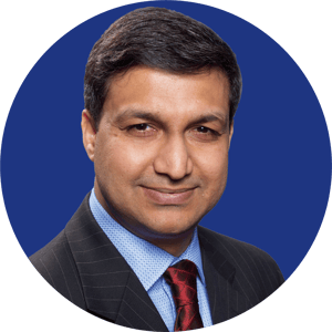 Pratik headshot blue circle